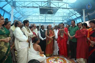 thalasani sreenivas yadav,muralimohan,mruthyunjaya homam,swaroopanandendraswamy  మృత్యుంజయ హోమం విజయవంతం..!